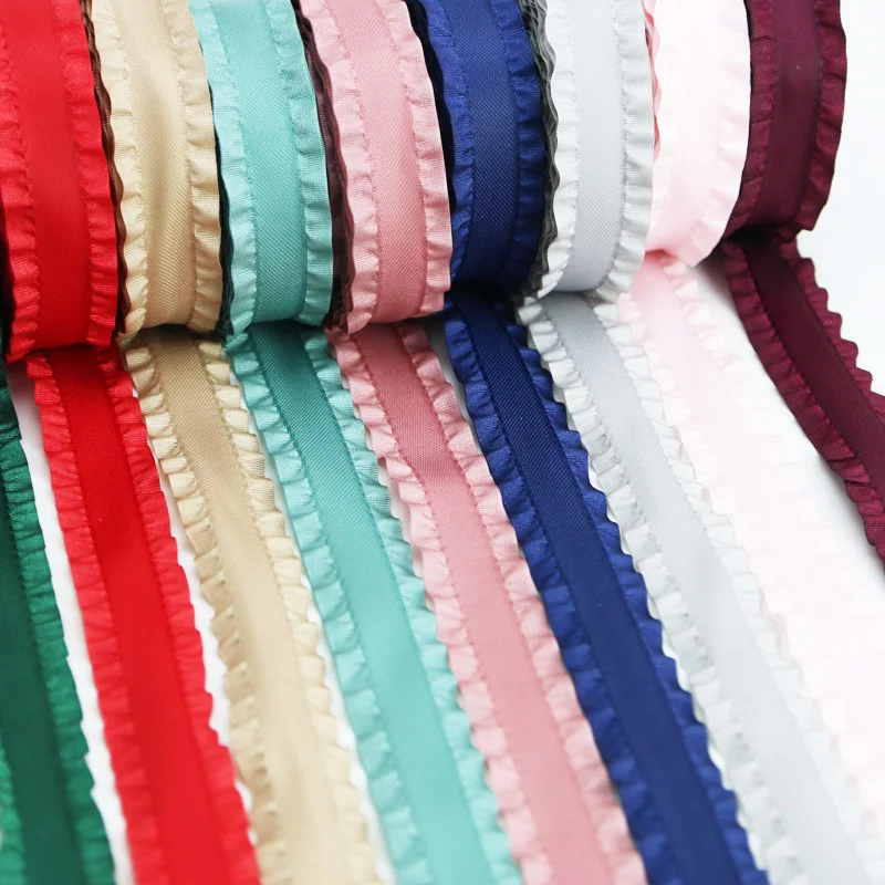 (5 yardov/roll) 22 mm tvar sukne Satin Ribbon Hair Gird Darček Svadba vianočné čipky Šijacie príslušenstvo