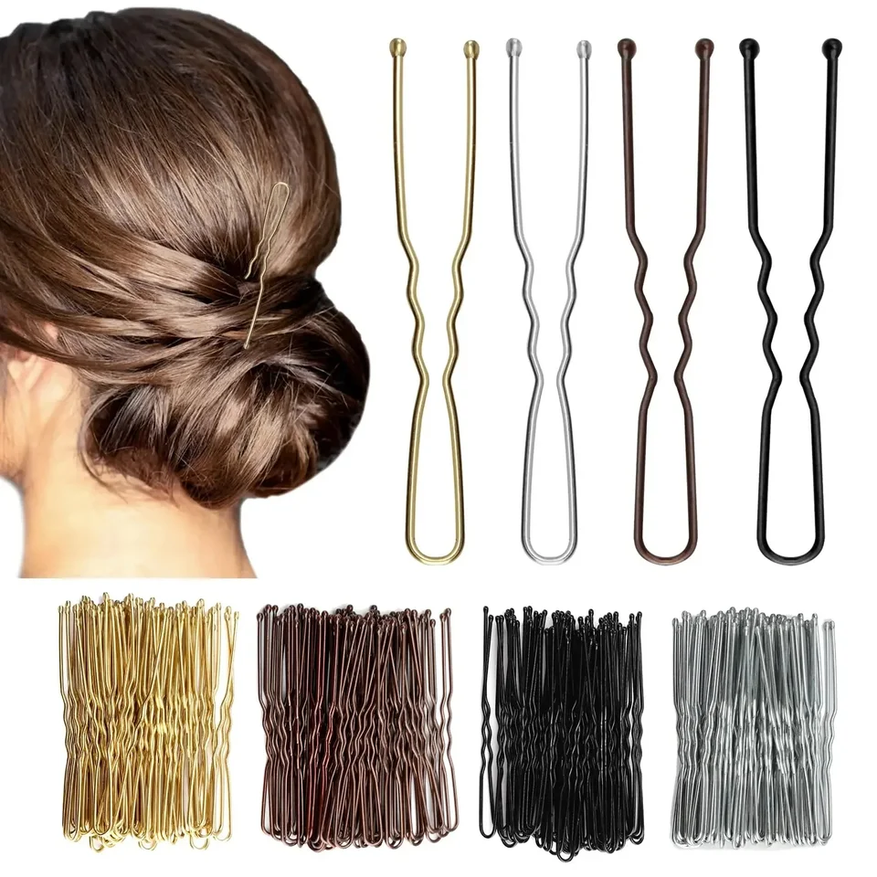 50/100 PCS U v tvare vlasových kolíkov KLIPOVÝ KLIP pre buchty Premium Bobby PIN pre deti a ženy skvelé pre všetky typy vlasov