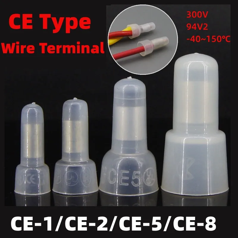 50/100ks CE Type CE-1 CE-2 CE-5 CE-8 DREJOVÝ TLAČKA TLAKNÁ LINKA NYLON66 KONKALOVANIE KONKALOVANÝCH CONKÁLNEJ KONEKTORA AUDIO KÁBLO ZAPNUTIE