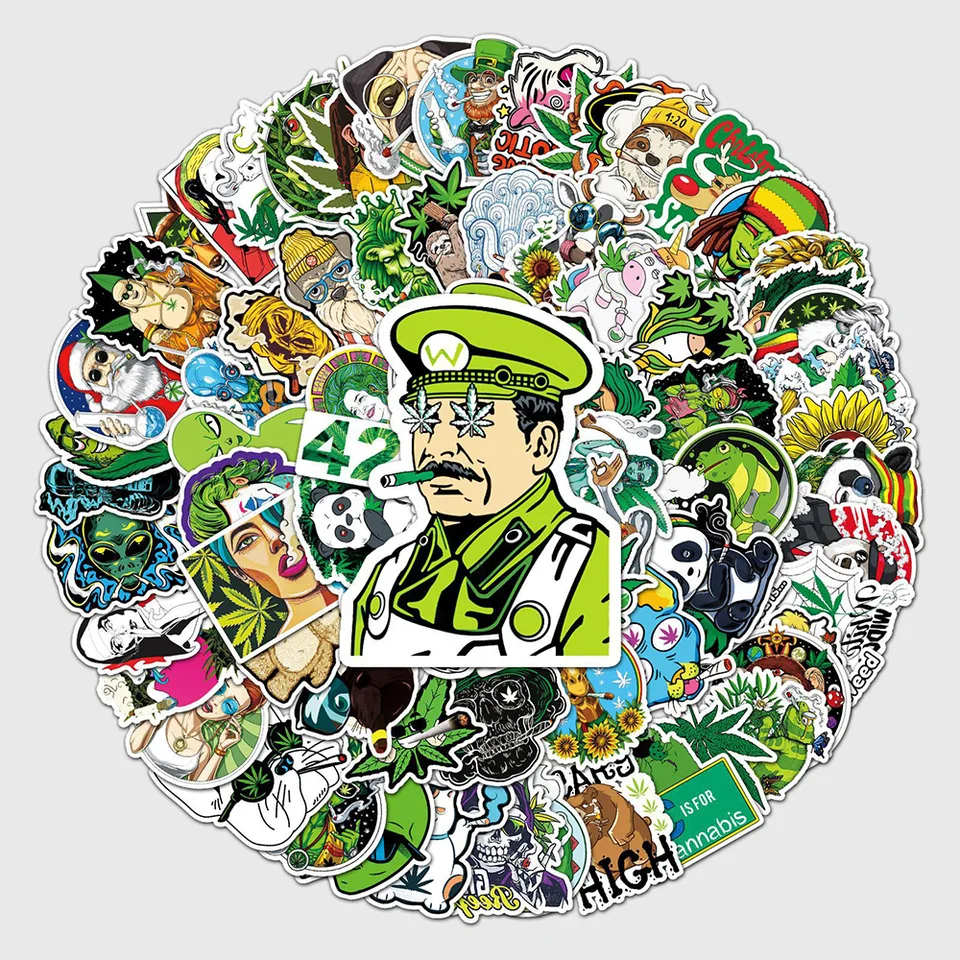 50/100ks listy buriny graffiti nálepky na konope slepky na gitaru gitaru pre laptop gitaru batožinu Cool obtisky Kid Klasické hračky