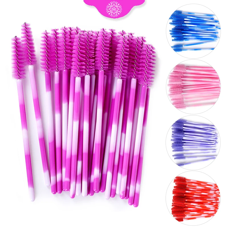 50/100ks make -up kefy na kefu Riká kefy na obočie Comp