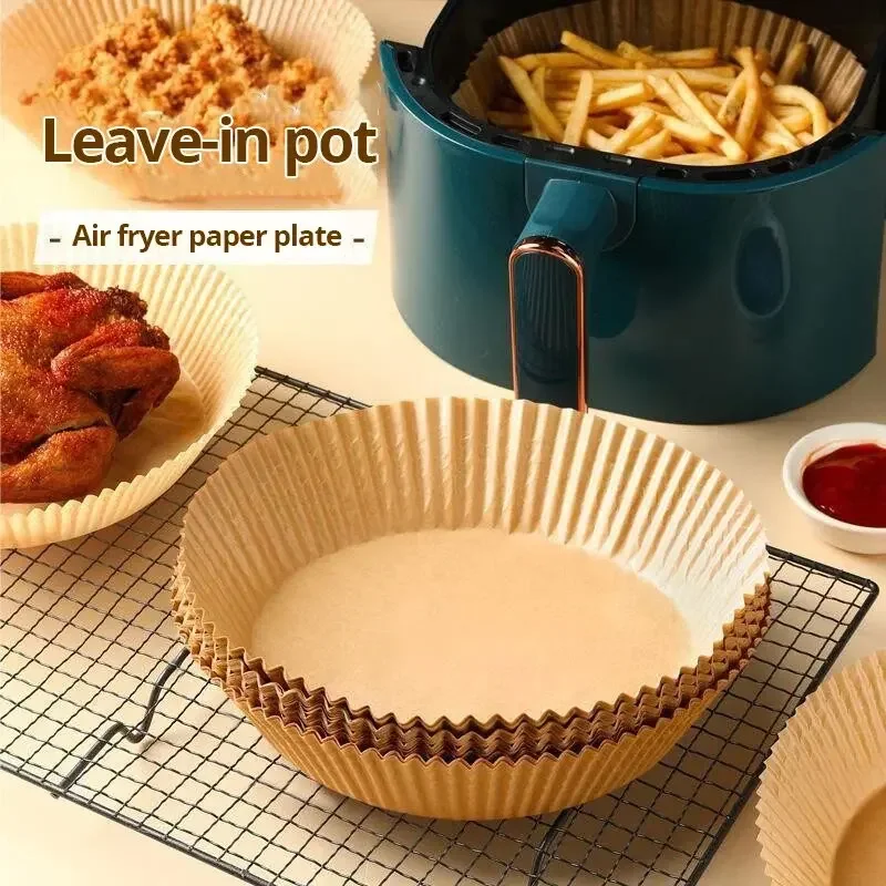 50/100ks/sada jednorazové vzduchové fritéza papierové vložka 16 cm olejovo nepriepustné vodoterné krídla na jednorazový papier na varenie papiera na pečenie papiera
