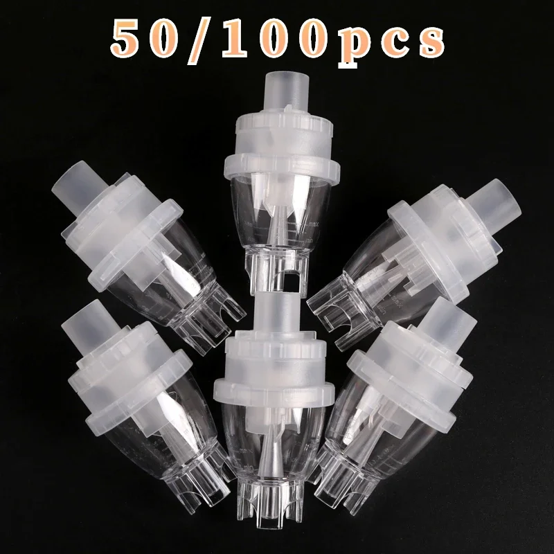 50/100ks Universal Inhaler Cup Injector Medicine Nebulizer Dospelý a detský netoxický PP Material Health Health Inhale Nebulizer