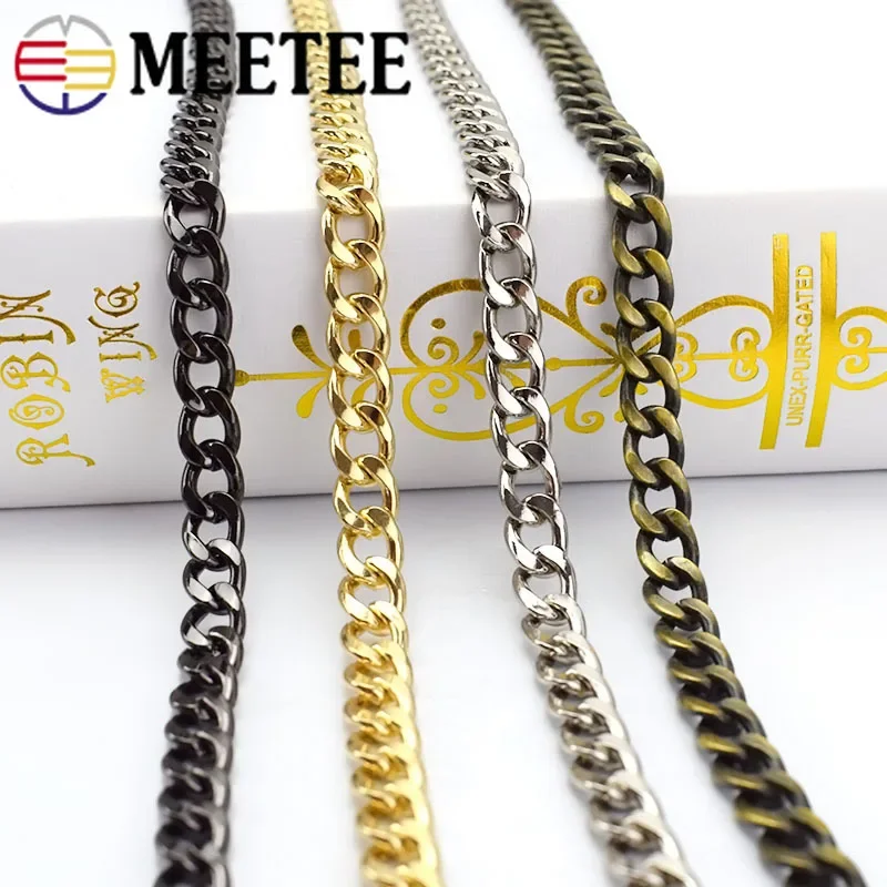 50-130 cm Meettee 10 mm kovový reťazec vrecka na rameno Rameno Ženy kabelka Kancetické príslušenstvo
