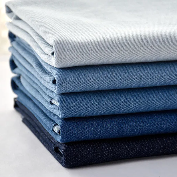 50*150 cm umývané džínsové tkaniny Čistá bavlnená tkanina pre nohavice Tričko zástera DIY letný šaty Materiál pre dievčatká