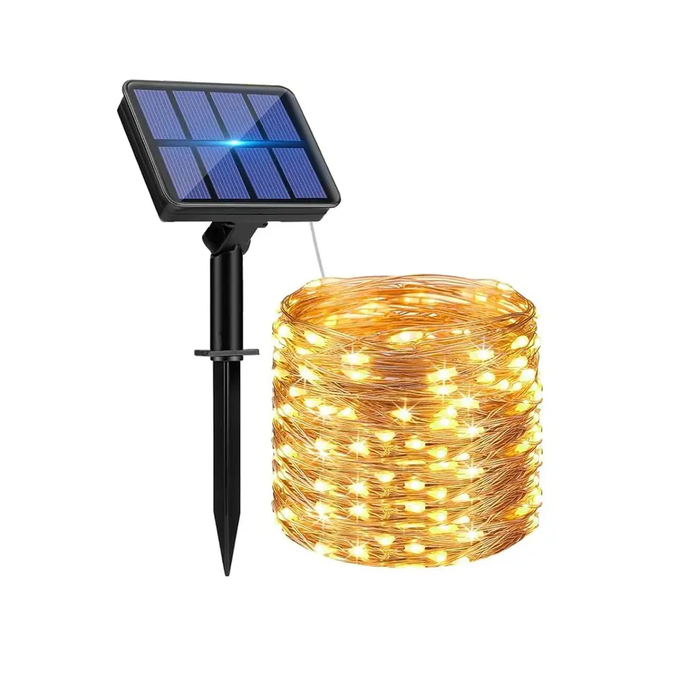 50/16/12/300led solárne svetlo vonkajšie lampa Strudové svetlá na dovolenku Vianočné večierky Vodotesné svetlá záhradné girlandské lampa