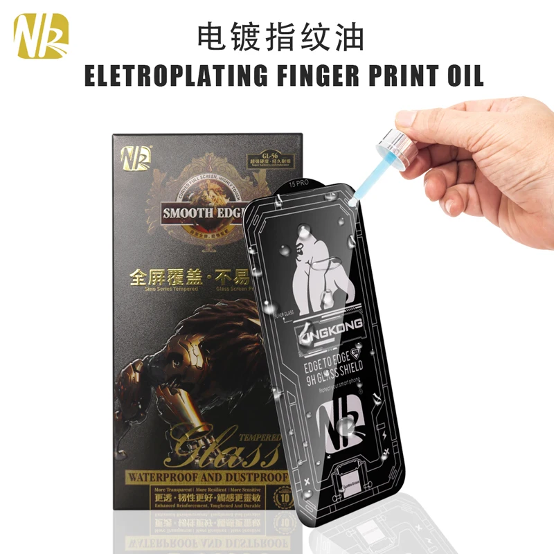 50/20ks pre iPhone 16 15 14 13 12 11 Pro Max xr xs 6 7 8 nk Kingkong Full Glue Temperted Glass Screen Protector