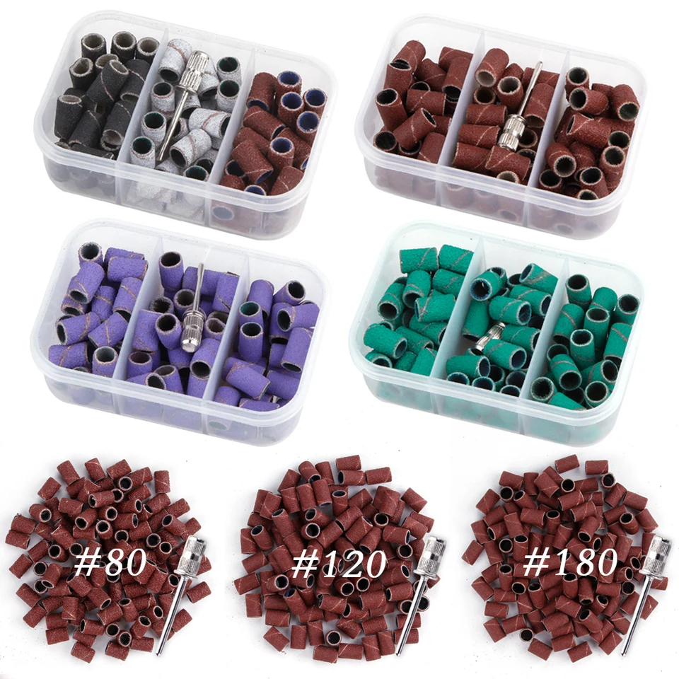 50/75/100ks na nechty BITS Pedikúre Pedikované pásy na nechty Sander TIP HLAP MANICÚRY HEADY