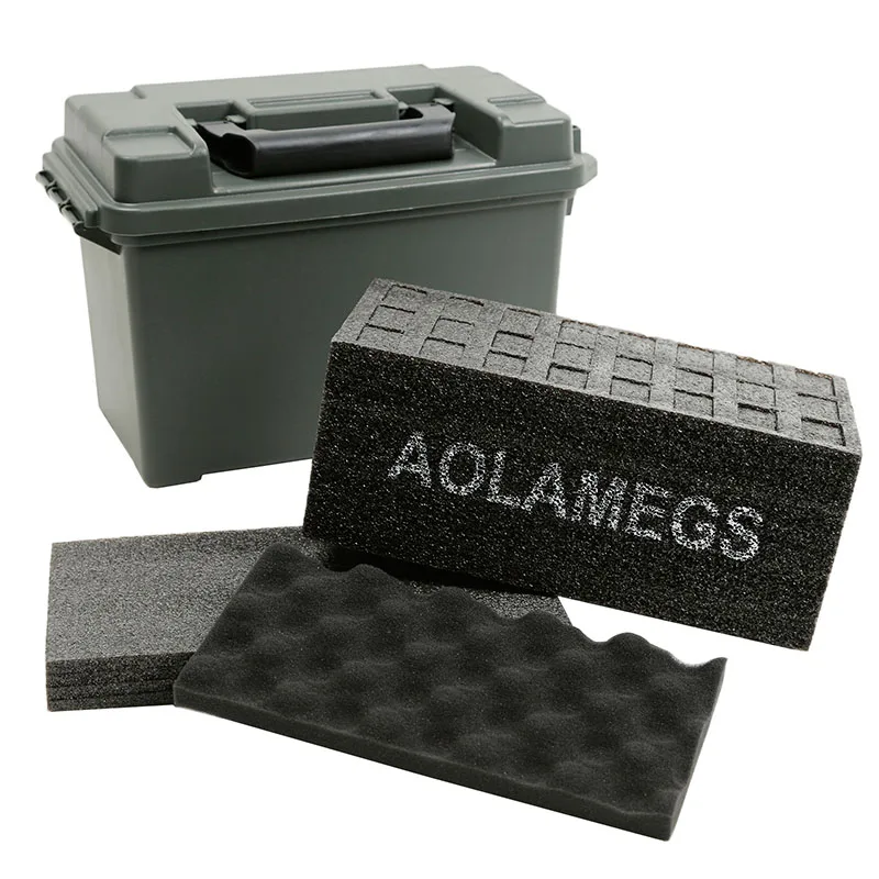 .50 Cal Plastic Ammo Box s 24 pištoľovými držiakmi na držiak časopisu - vložte do poľovníckej skrinky na ukladanie klip