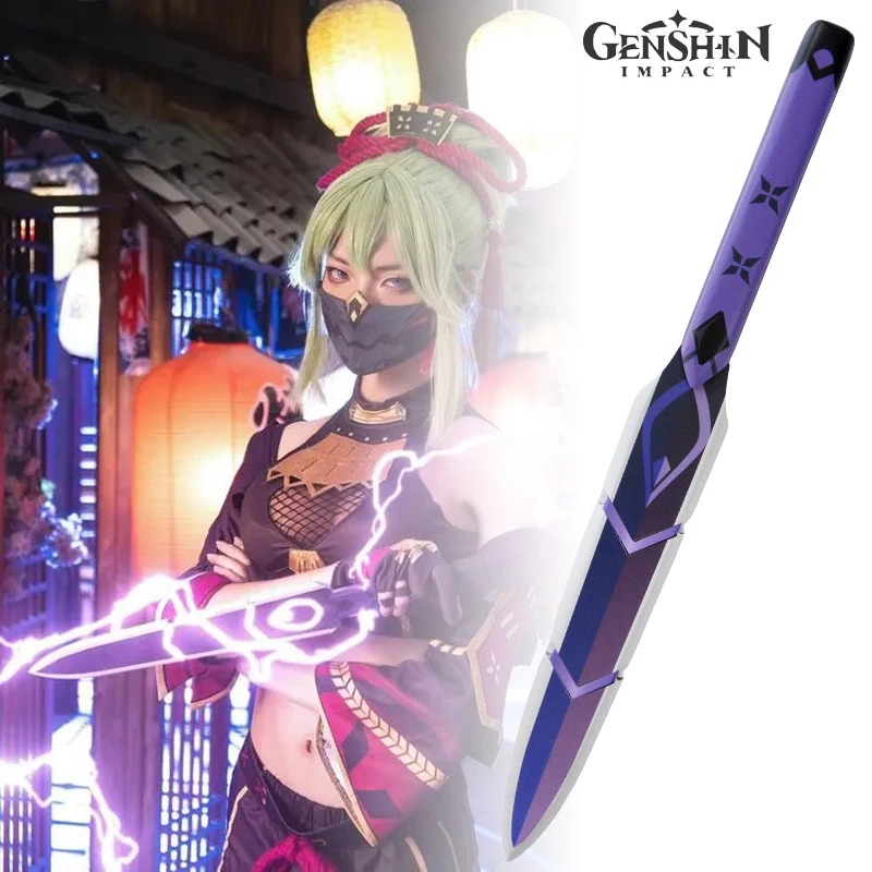 50 cm Genshin Impact Katana Toy Kuki shinobu cosplay cosplay prop meč bambus japonský ninja no nôž skutočná veľkosť katana detské hračky anime darčeky