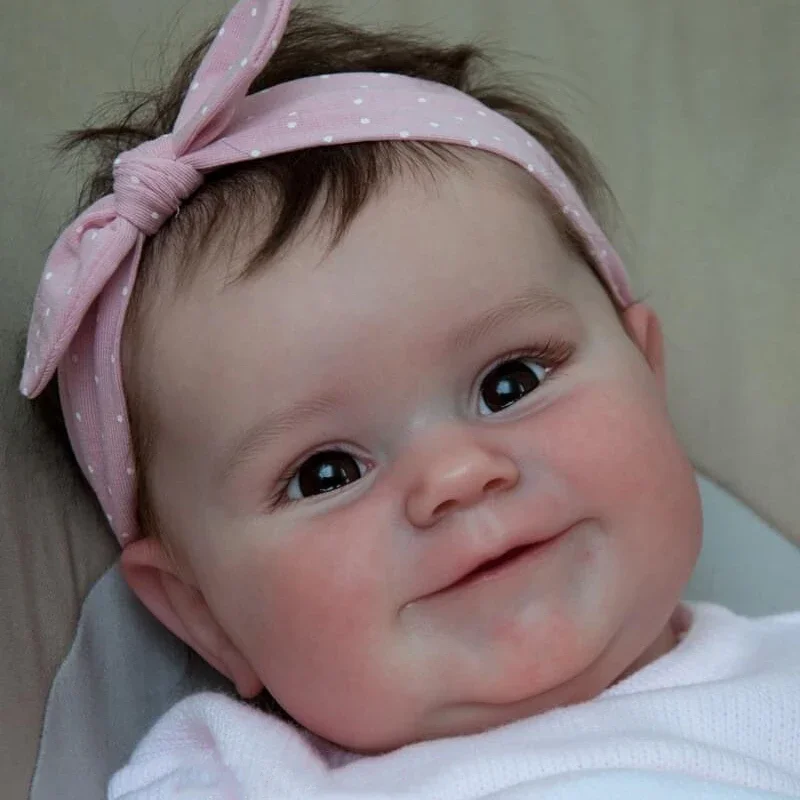 50 cm Maddie Reborn Doll Novonarodená dievčatko LiveLike skutočný mäkký dotyk 3D kožná farba s ručne zakorenenými vlasmi Vysoko kvalitná umelecká bábika