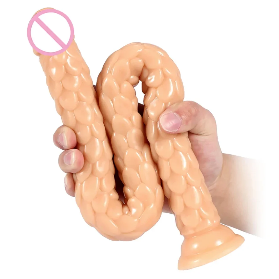 50 cm Overlength Butt zástrčka šupinatý vzor dlhé análne dildo s prísavkou pohárik anus vagina dilatátor sexuálne hračky pre páry intímny tovar