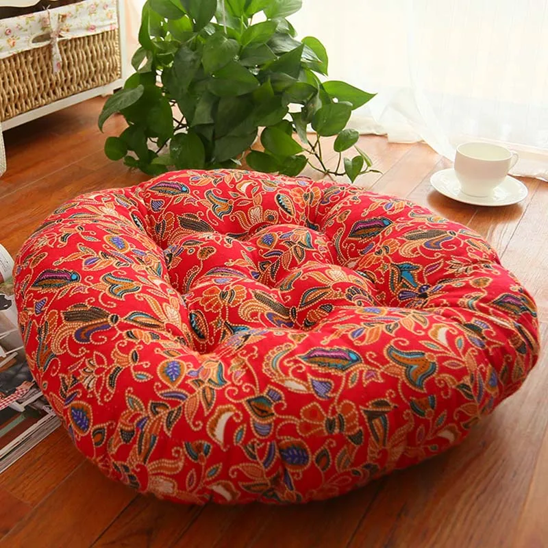 50 cm veľké stoličky vankúšiky bavlnené bielizeň pohovka hodu vankúšový vankúš Hrubý futon tatami podlahová podlaha meditácia Balkónový okenný sedadlo vankúš