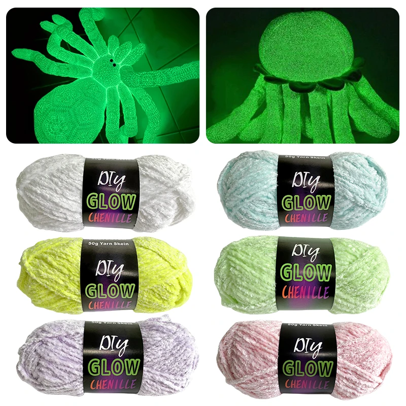 50 g/roll polyester žiara v tmavej priadze Luminous Lines Chunky vlákno ručné pletenie vlnený sveter klobúk koberce remeselnícke doplnky