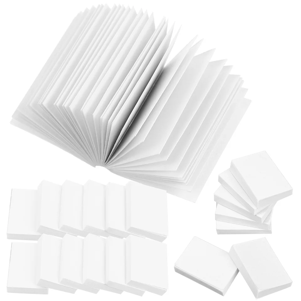 50 ks Dollouse Ruckve Biely papier dom Mini knihy Hromadné pre deti