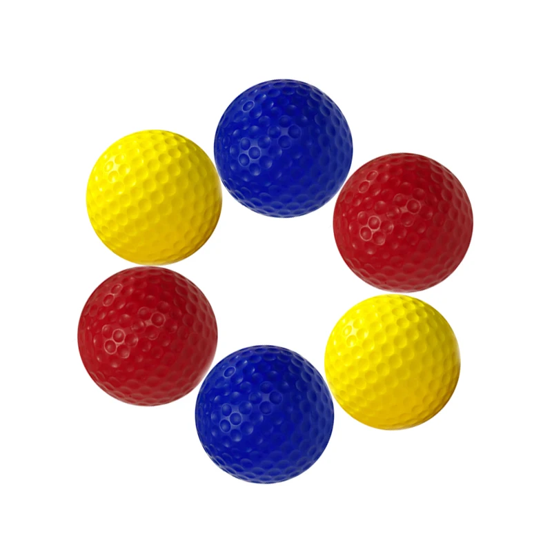 50 ks/tašky golfové gule Color Golf Swing Indoor Training AIDS Prax loptičky Pu pena Solid huba mäkká lopta Drop Loď