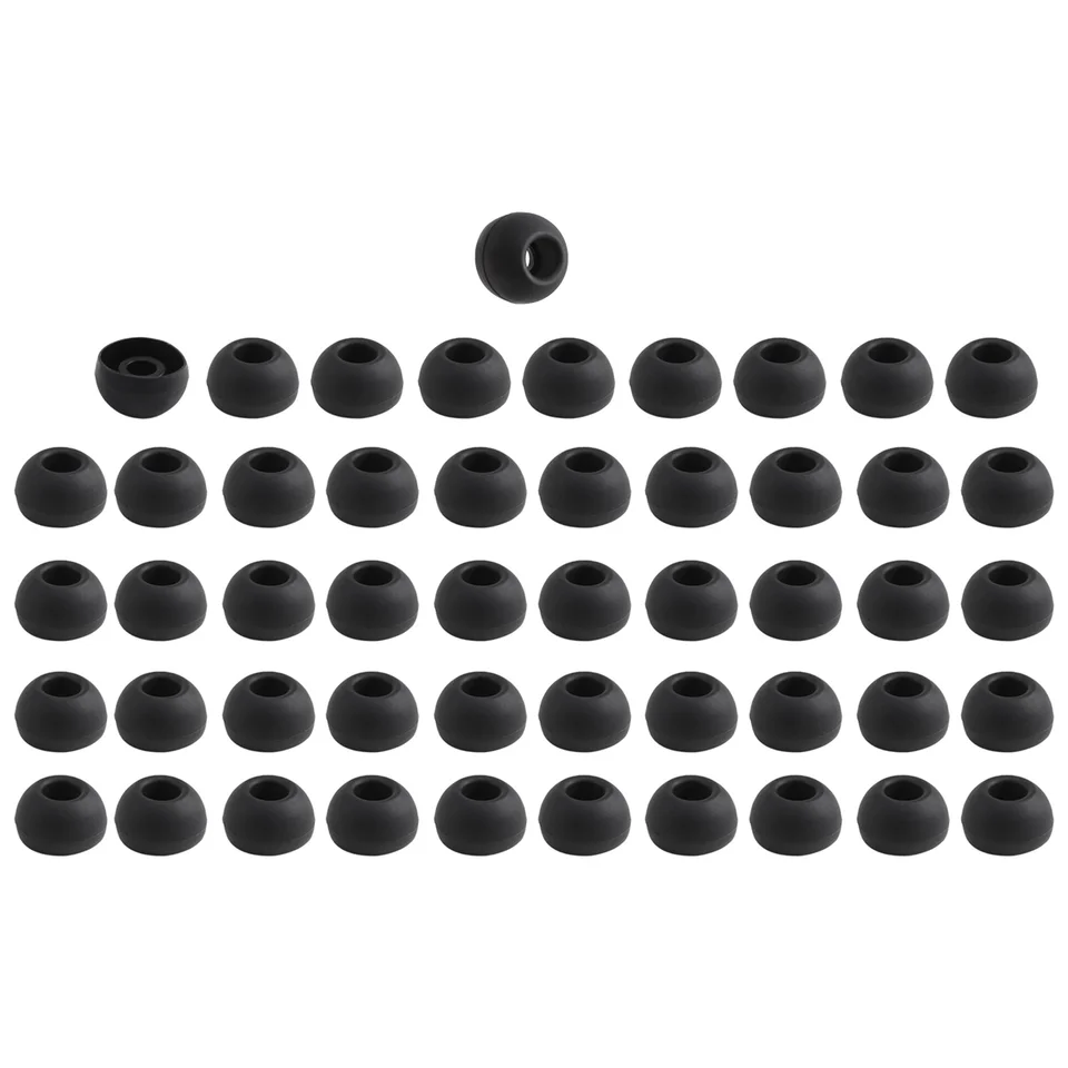 50 ks Čierne slúchadlá slúchadlá v uši púčikov Tip Cover