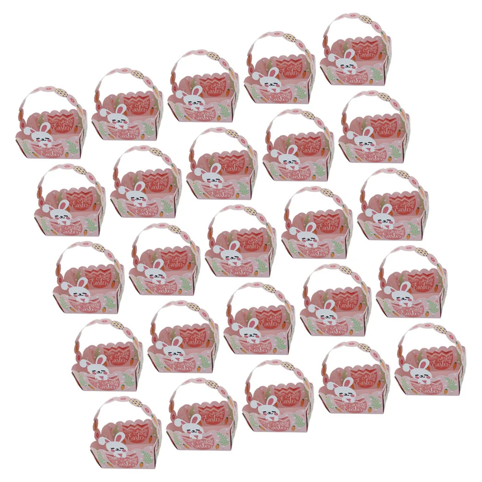 50 ks číry baliaci papier pre kôš Veľkonočné cukrovinky Box Cookie Boxes Cartoon Snack Držiak