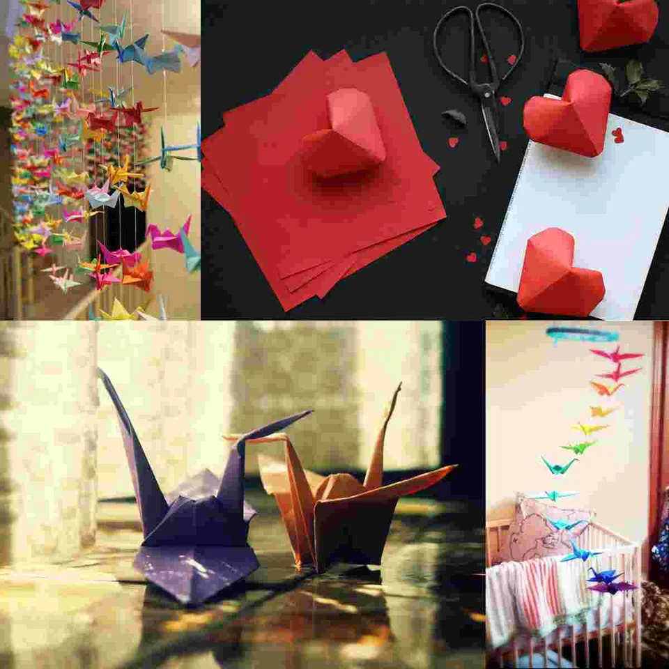 50 listov farebný papier origami darček pre deti skladacie papiere Jednostranné dieťa
