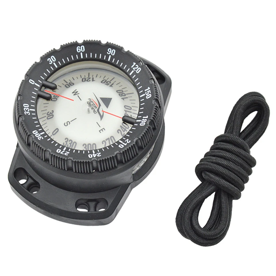 50 m potápanie potápačský kompas Multifunkčný kemping lezenie turistika Luminous Elastic Elastic Rone Underwater Witerprope Compass Watch