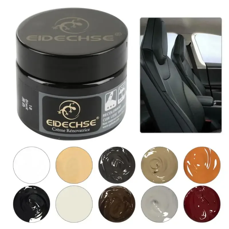 50 ml auta starostlivosť o kožu na opravu tekutiny Automatické komplementárne farebné pasta Pasta autosedačky pohovka škrabance praskliny farby 11 farieb