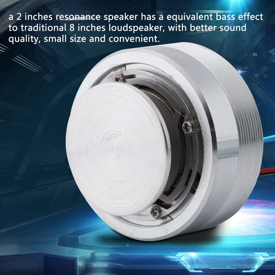 50 mm 2 palce VŠETKY frekvenčné rezonančné vibrácie reproduktora Strong basy Louderspeaker rezonančný reproduktor Vibrácie reproduktorov reproduktorov reproduktorov