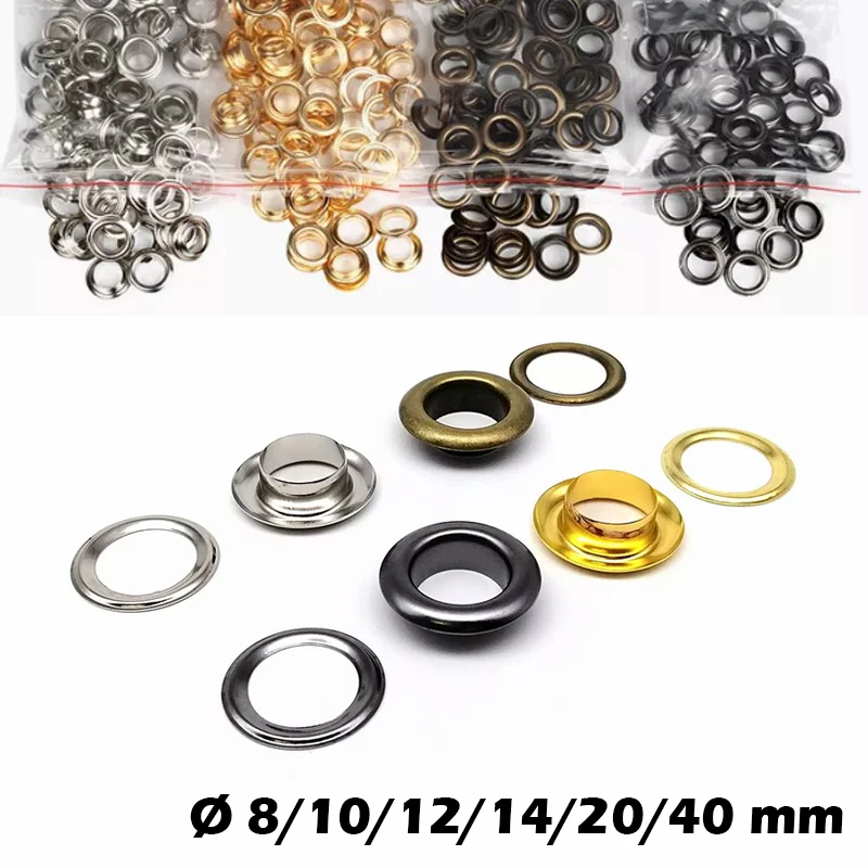 50 mm až 40 mm železná spona s pračením pre DIY kožené remeselné vrecká Bolsas topánky Nástroj na oblečenie klobúku Plarové doplnky