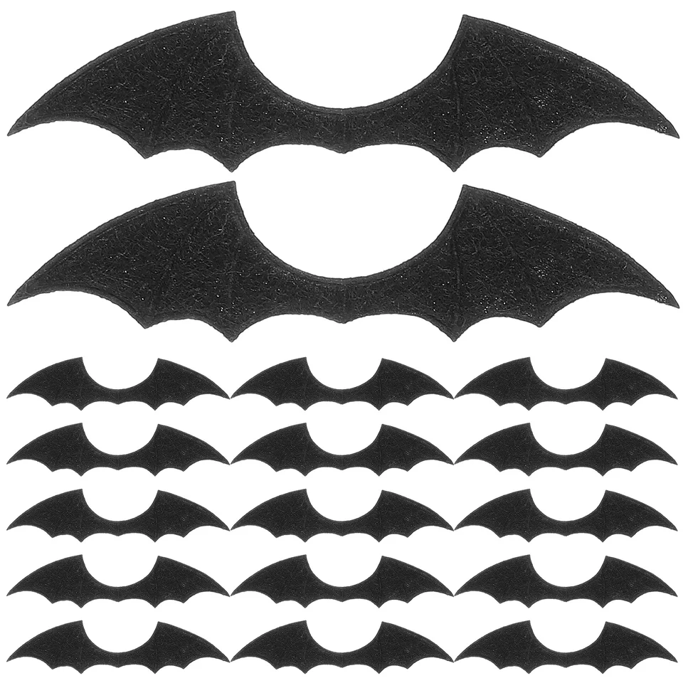 50 počítačov Small Bat Wings Crafts Clips for Hair Shoe Clothes Doplnky netkanej látkovej párty láskavosť