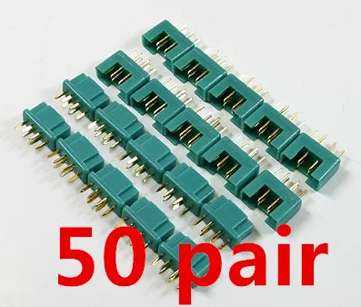 50 párov MPX Connector Plug 24K Goldplated Pin 40Amp RC Aeromodelling Field Accessories