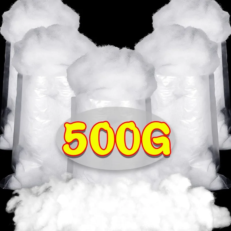 500/20G Vianočné falošné snehové bavlnu, ako je umelé biele snehové nadýchané vlákno, plniaca snehová pokrývka pre zimné vianočné dekorácie stromov