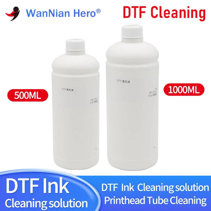 500 ml/1000 ml DTF Cleaning Sit Súprava pre všetky DTF tlačiareň Direct Transfer Film Printer Universal Tlačová hlava DTF DTF
