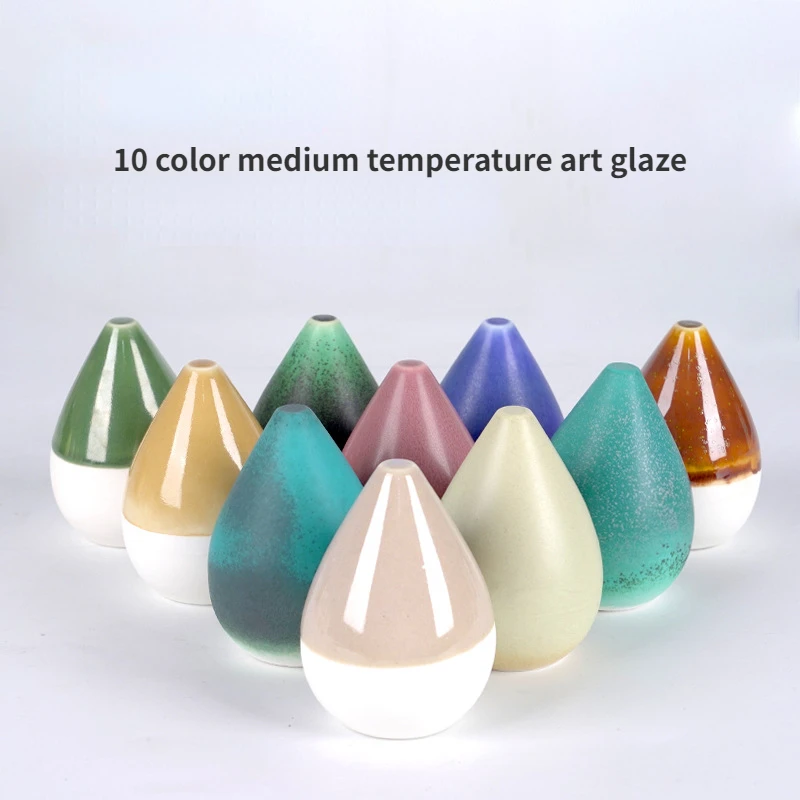 500 ml/ fľaša keramická stredná teplota Art Glazing Pigment Kryštalizácia glazúr