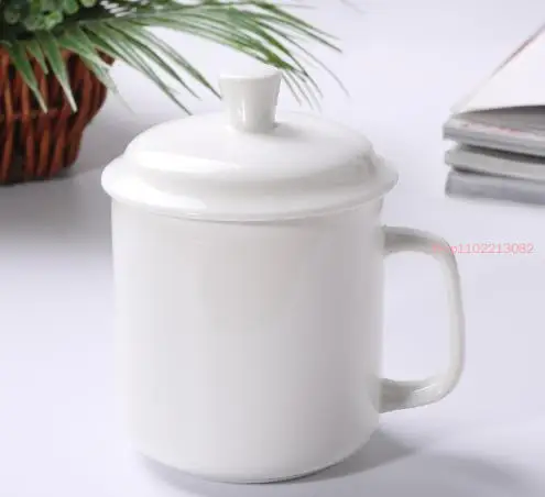 500 ml, hrnček Cappuccino Cupuccino, kaviareň s keramickým hrnčekom, čisto biely enamal, s vekom, Taza Ceramica Thermo Coy