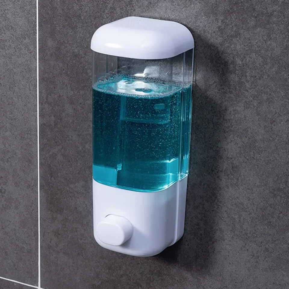 500 ml mydla DispenSer kúpeľňa nástenná montáž sprchový šampón na držiak na kontajner držiak bez perforovaného hotela Toliet
