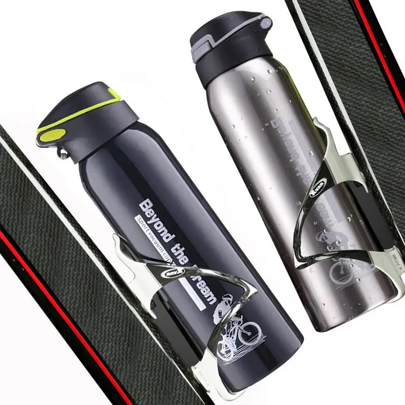500 ml na bicykli Fľaša na bicykli na bicykli jazdiaca na bicykli kanvica dvojitá z nehrdzavejúcej ocele Thermos pohár teplých chliev