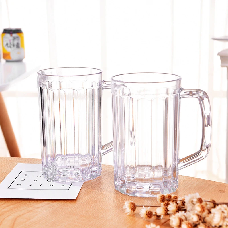 500 ml priehľadný hrnček na pivo plastové nerozbitné raňajky mlieko kávu šťavy vodný šálka Barware Drinkware pre domácu párty bar KTV