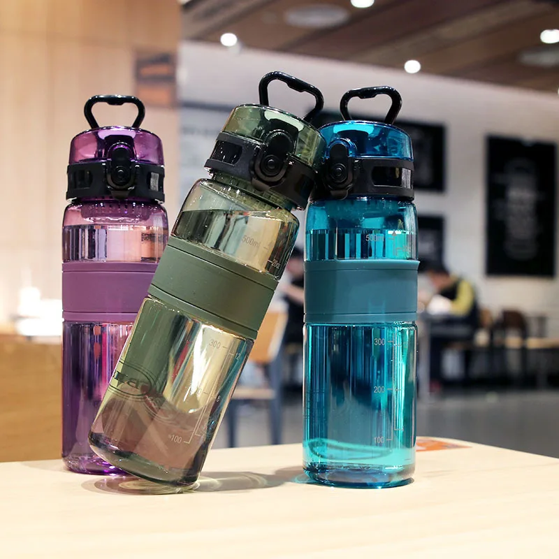 500 ml športová fľaša s vodou Prenosná plastová šálka odolných voči úniku s nápojom s čajovým filtrom Tour Gym Vonkajšia fitness priehľadná šálka