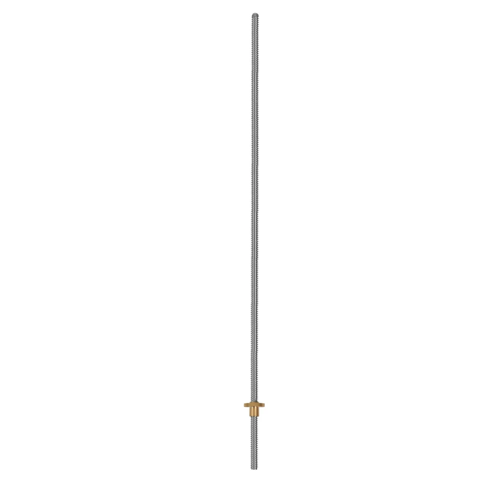 500 mm T8 Olovná skrutka a mosadzná matica (závit ACME, rozstup 2 mm, 4 štarty, olovo 8 mm) pre osi 3D tlačiarne Z