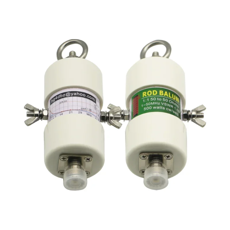 500 W 1: 1 nepremokavý HF Balun pre 160 m - 6 m pásov (1,8 - 50 MHz) Vodotesné DIY invertované V anténa s krátkou vlnovou anténou Balun