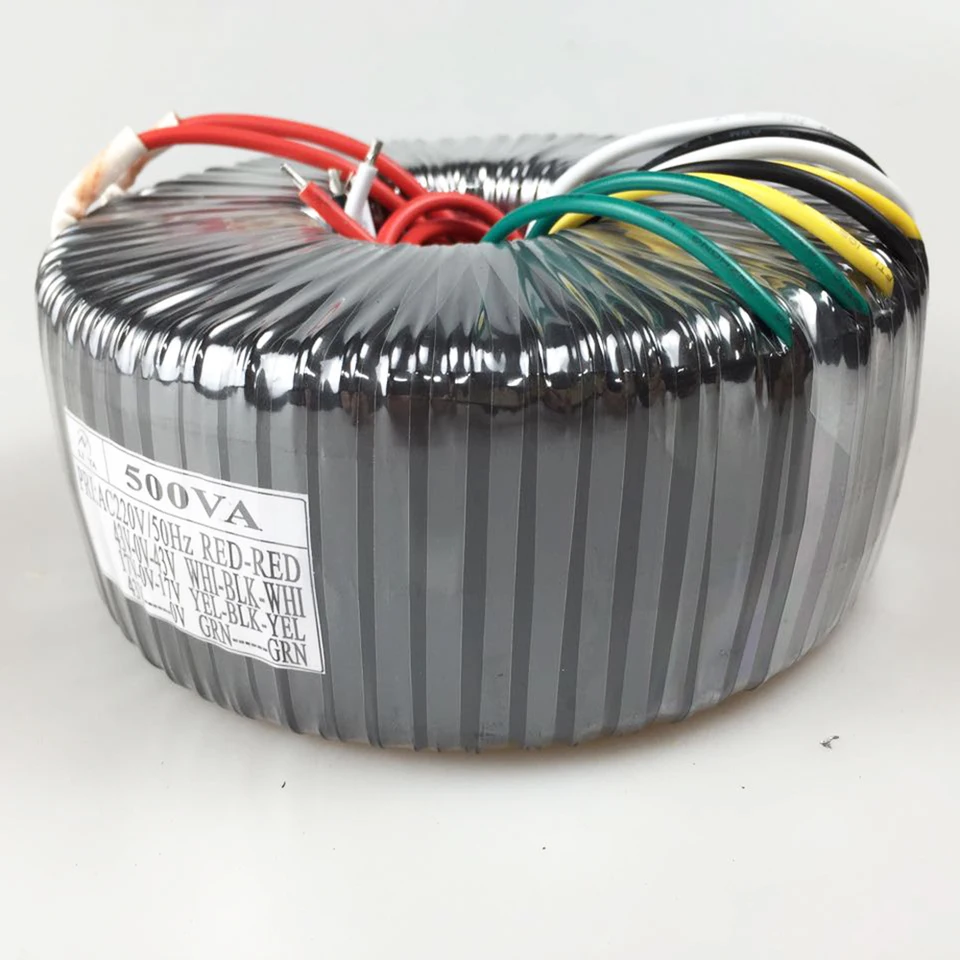 500 W toroidný transformátor 220V až duálny 43V Dual 17v43V AC toroidný výkonový transformátor zosilňovača napájanie je možné prispôsobiť