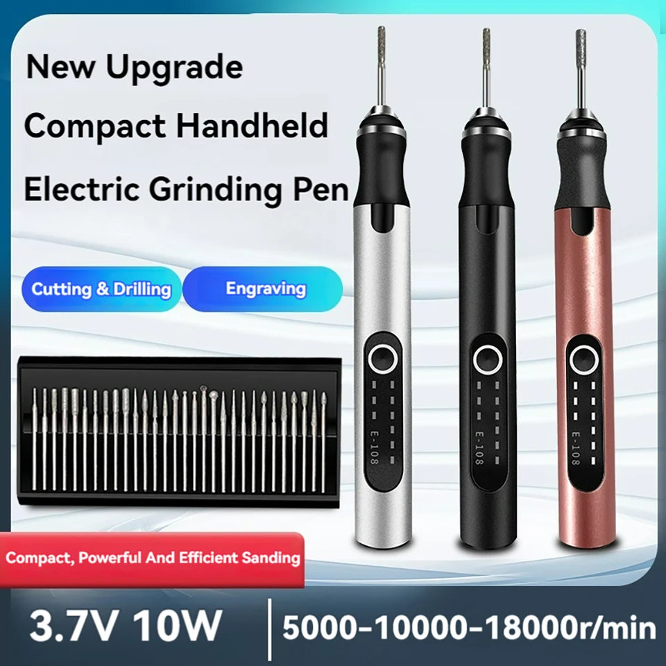 5000-10000-18000R/min Wireless Electric Electric Ryttiny Mini brúska gravírovanie pera batéria ryšík na batériu bezdrôtový mikro rotačný náradie