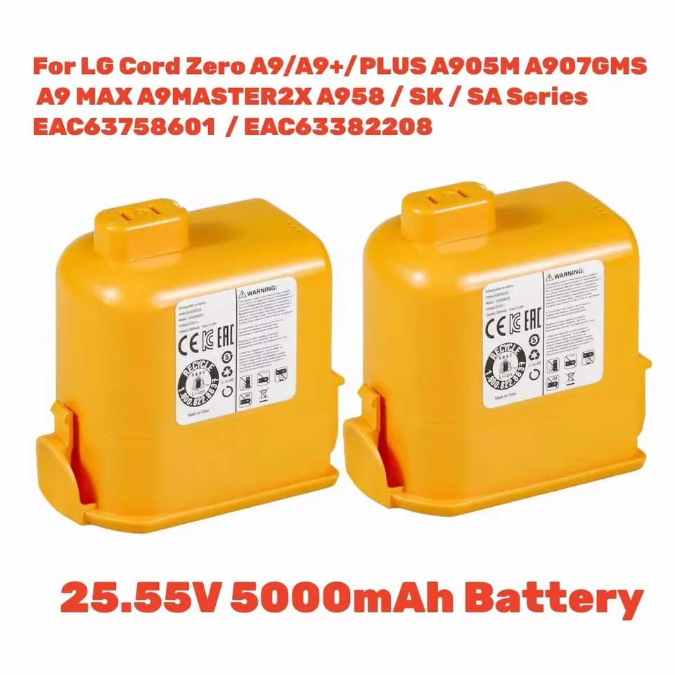 5000 mAh batéria pre sériu LG Cord Zero A9 (A9, A9+, Plus, A905M, A907GMS, A9 Max, A9Master2x, A958/SK/SA) EAC63758601 EAC63382208