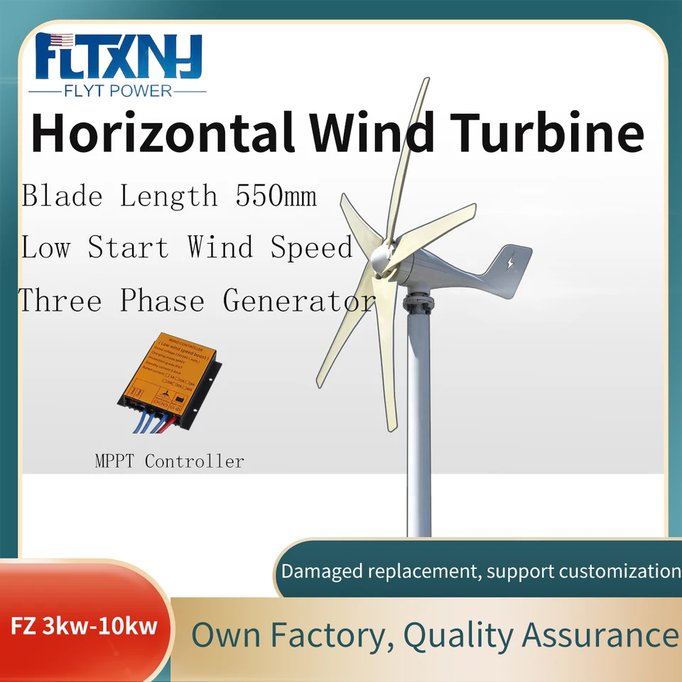 5000 W 8000W Generátor veterných turbín veterných mlynov Kompletný systém napájacieho systému elektrický generátor bezplatné energetické zariadenie Domáce zariadenie