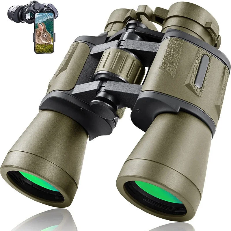 50000 m Nemecká vojenská armáda 20x50 Zoom HD BAK4-PRISM Výkonný ďalekohľad na dlhé vzdialenosť profesionálny ďalekohľad na outdoor Camping Travel