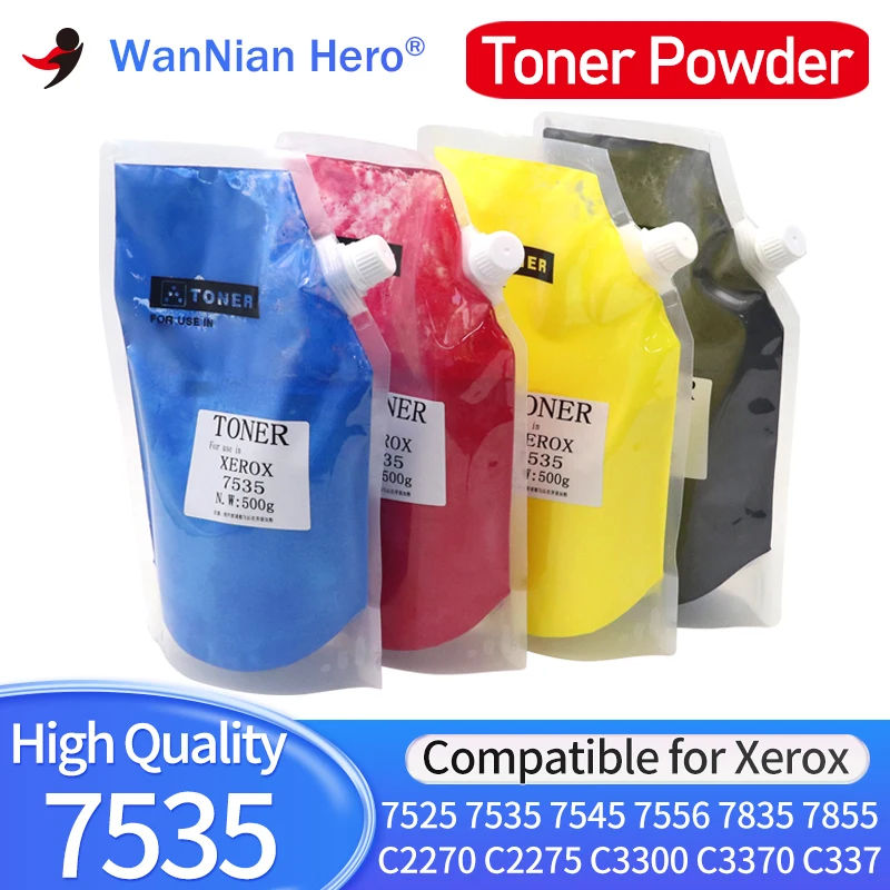 500G Color Toner Kompatibilný pre Xerox C2270 C2275 C3300 C3370 C3371 C3373 C3375 C4470 C4475 C5570 C5575 Toner Cartridge