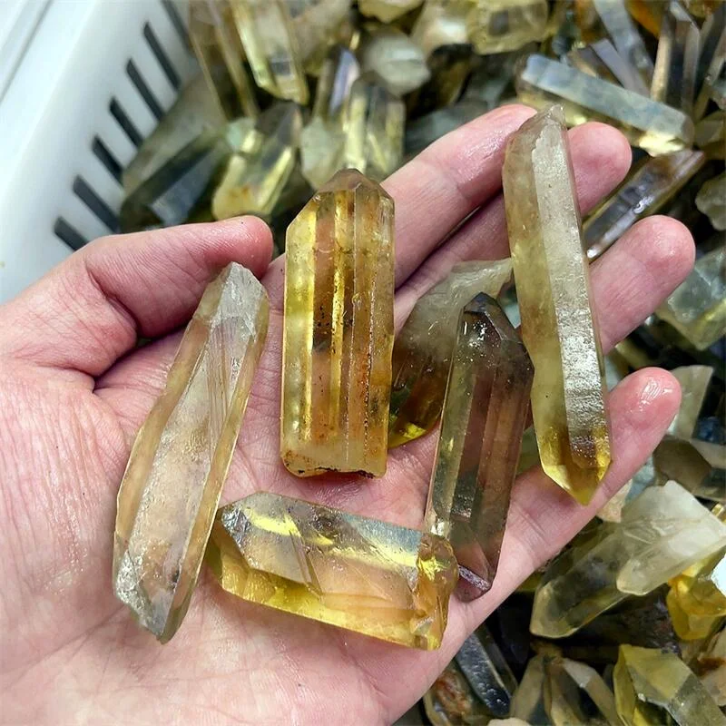 500G Prírodný citrínový surové body Quartz Crystal Cluster Raw vzorka liečivý kameň Reiki Rock Ornaments Domáca dekorácia