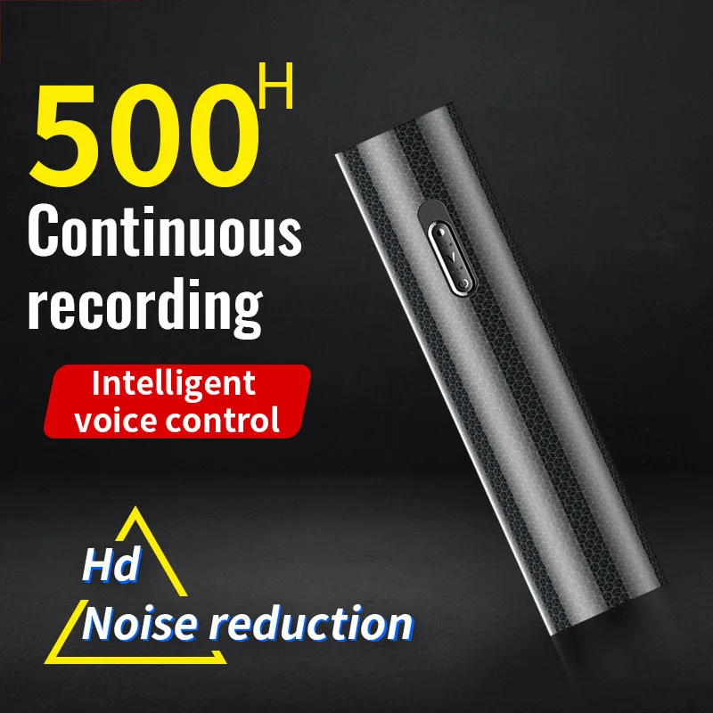 500H Small Voice Aktivovaný rekordér ESPIA Dlhý vzdialenosť zvukového záznamu zvuku Diktafón 8 GB 32 GB USB Flash hluk Zníženie mp3 prehrávač