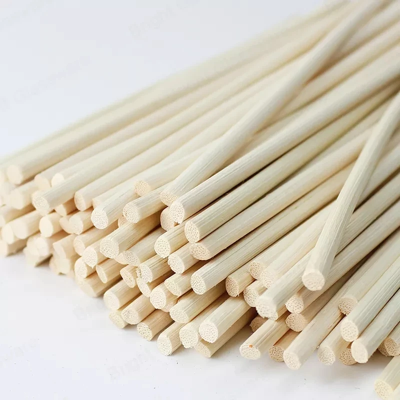 500ks 3 mm x 40/30/25/22/20cm Prírodná vôňa Aroma Arómový olejový difúzor Rattan tyčinky, parfumové prchavé tyče pre domáci dekor