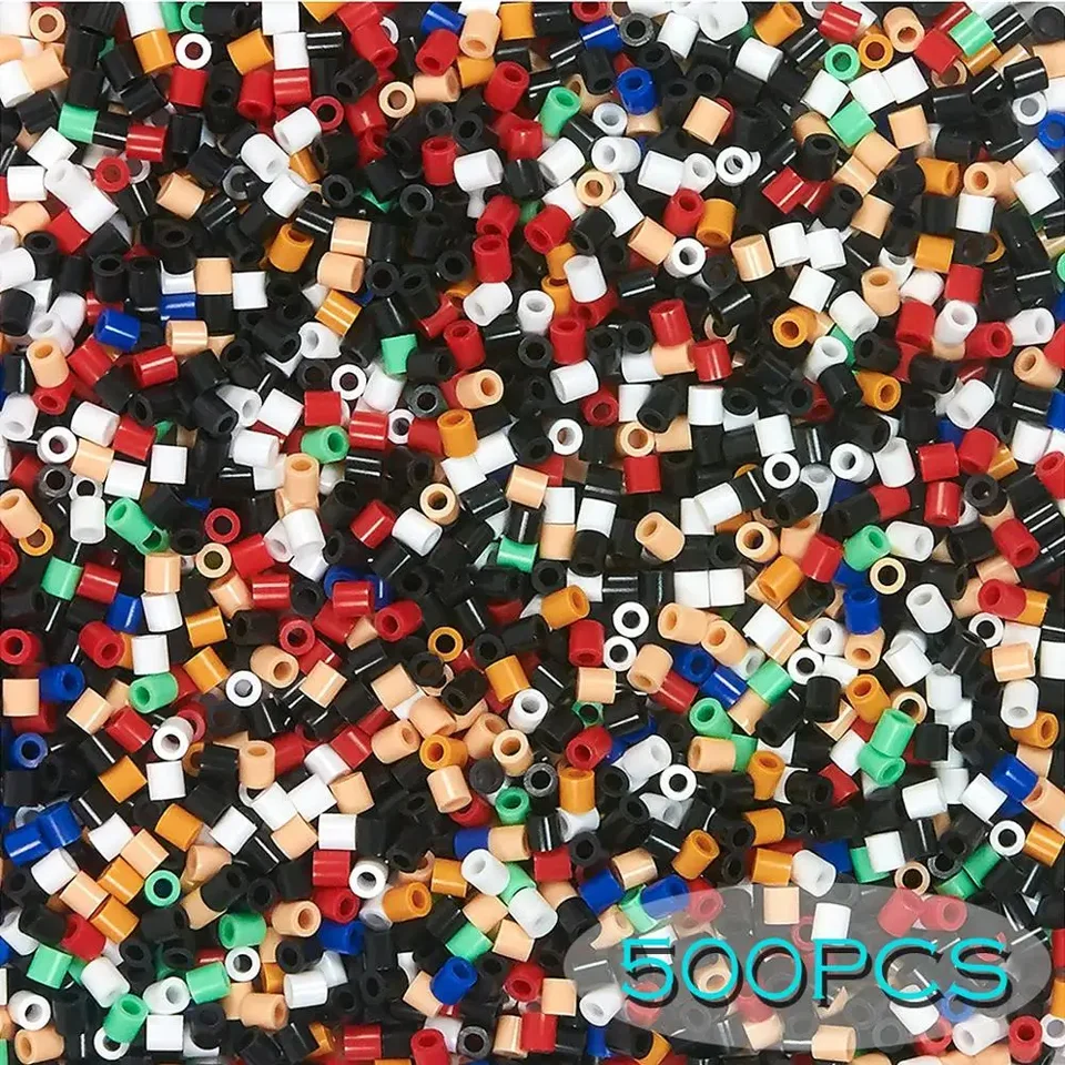 500ks 5 mm 134 Farby železné korálky pixel Art Puzzle pre deti Hama korálky DIY Puzzle ručne vyrobené darčekové hračky