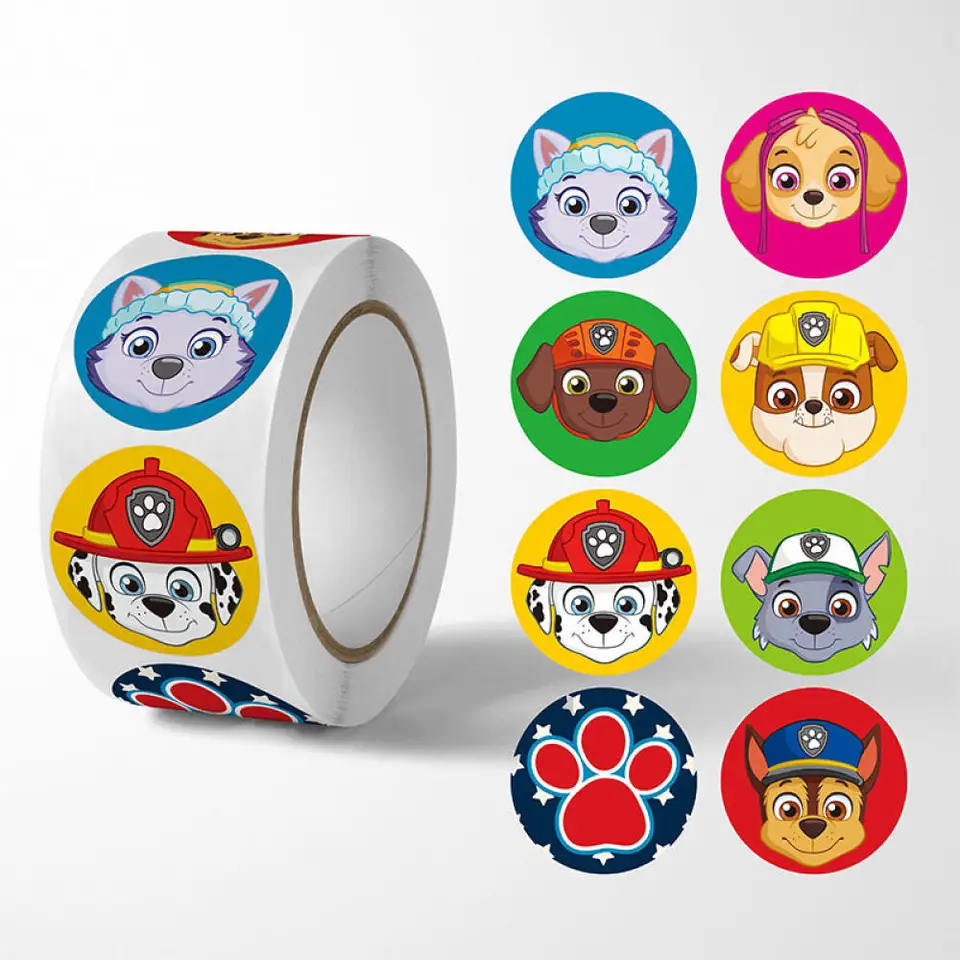 500ks Paw Patrol Sticker Karika